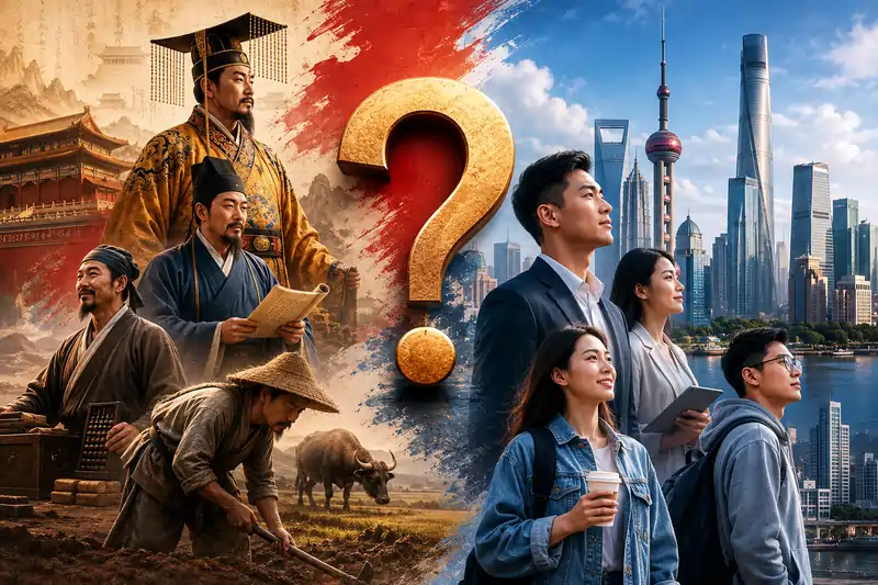 Modern Chinese Society is divided on Rural vs Urban distinctions rather than any inherent caste based hierarchy like India