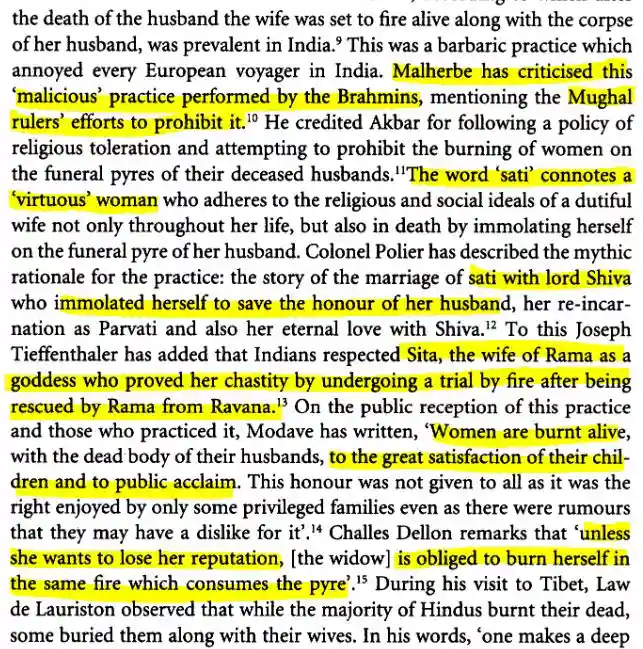 The literal meaning of Sati is a 'virtuous woman'