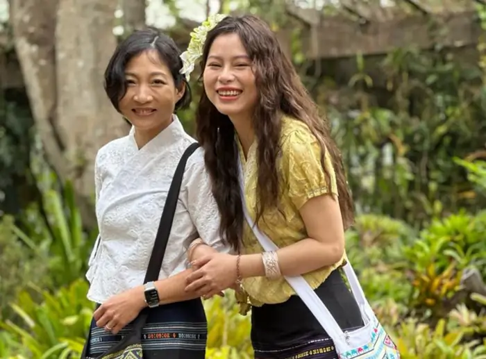 Two women in Dai Attire, Xishuangbanna, Yunnan, China