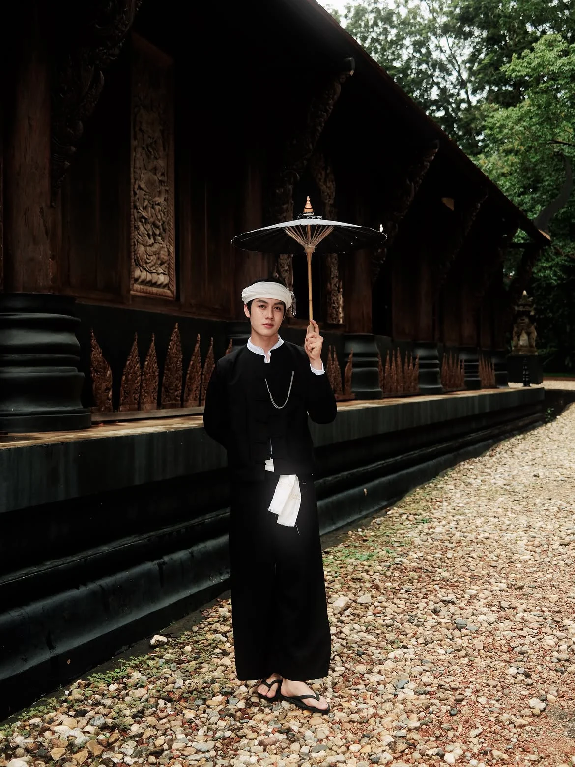 Make Yuttawat in Black Dai Attire