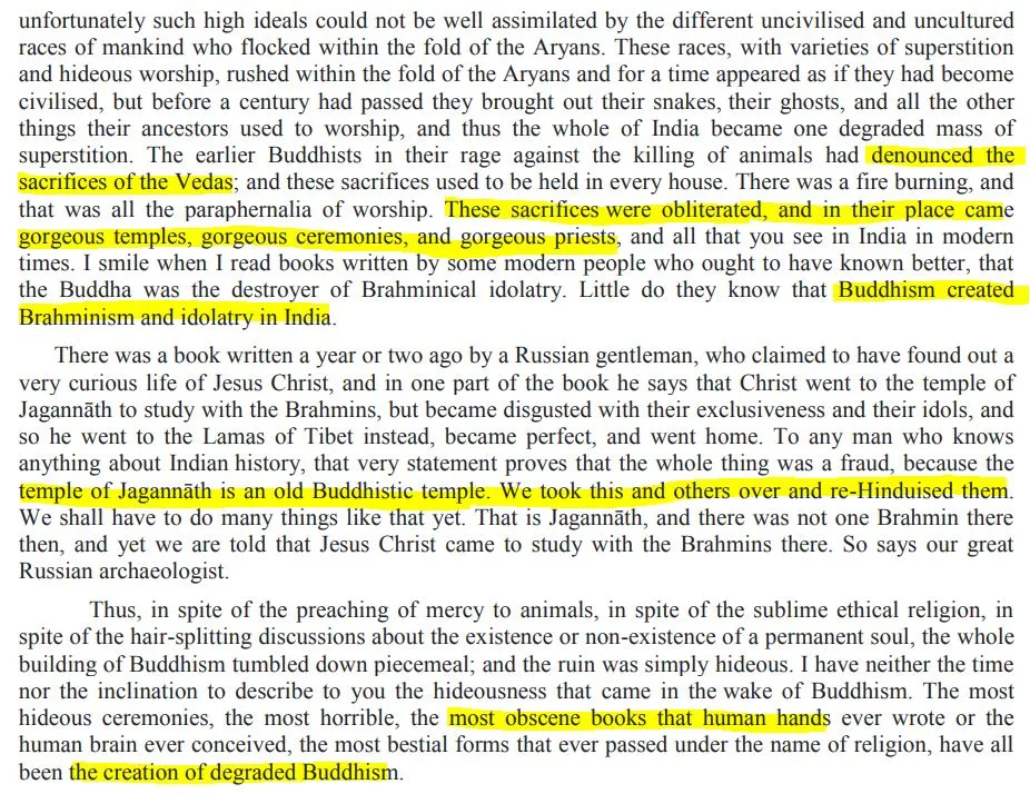Swami Vivekananda theorizing Jagannath as Buddhist Site, Lectures from Colombo to Almora (1897)