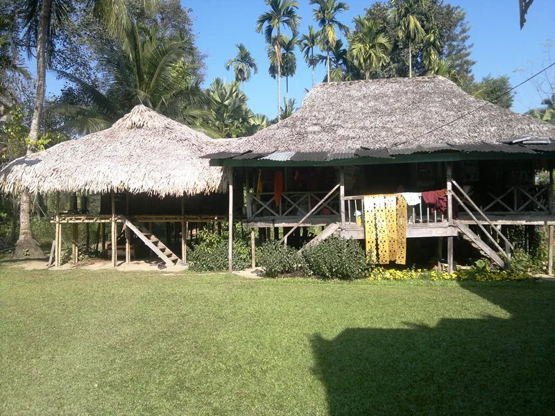 Traditional Tai Phake House. Faneng Village, Assam