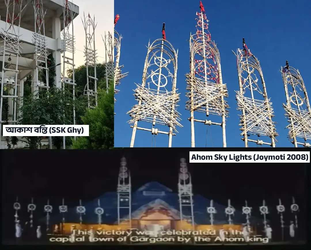 The Sky Lights as shown in the film Joymoti (2008) and used during Kati Bihu