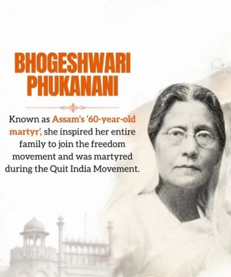 Bhogeswar Phukononi, a 60 year old Ahom Martyr from Nagaon, Assam